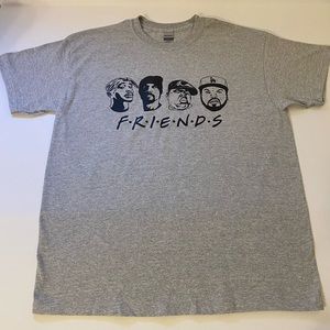 Friends Tee w/Snoop Dog, Biggie, Tupac, Ice Cube - NWOT